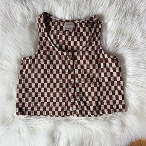 Brixton Mykonos Small Check Tank